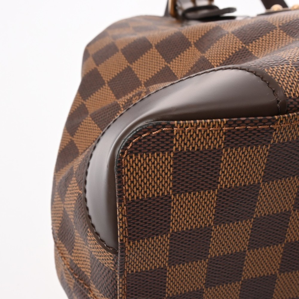 LOUIS VUITTON Damier Hampstead MM Tote Bag Brown N51204 Canvas Handbag - Picture 6 of 13